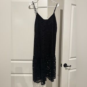 Gold Hawk Black Lace Dress (Sample)